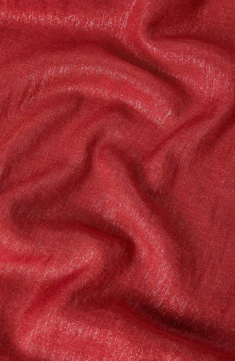 Brunello Cucinelli Sparkling scarf, Alternate, color, Red