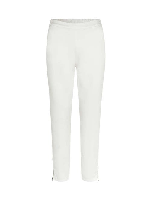 Masai Copenhagen Mapadme Elastic Waist Cropped Pants In White