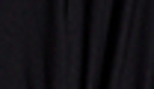 Go Couture Long Sleeve Draped Bubble Hem Dress In Black