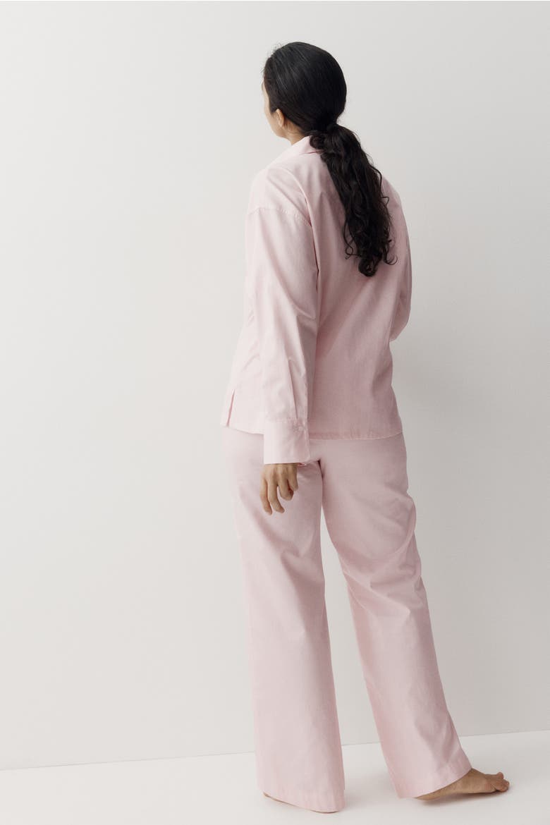 Cotton Satin Pyjamas, Alternate, color, Light pink