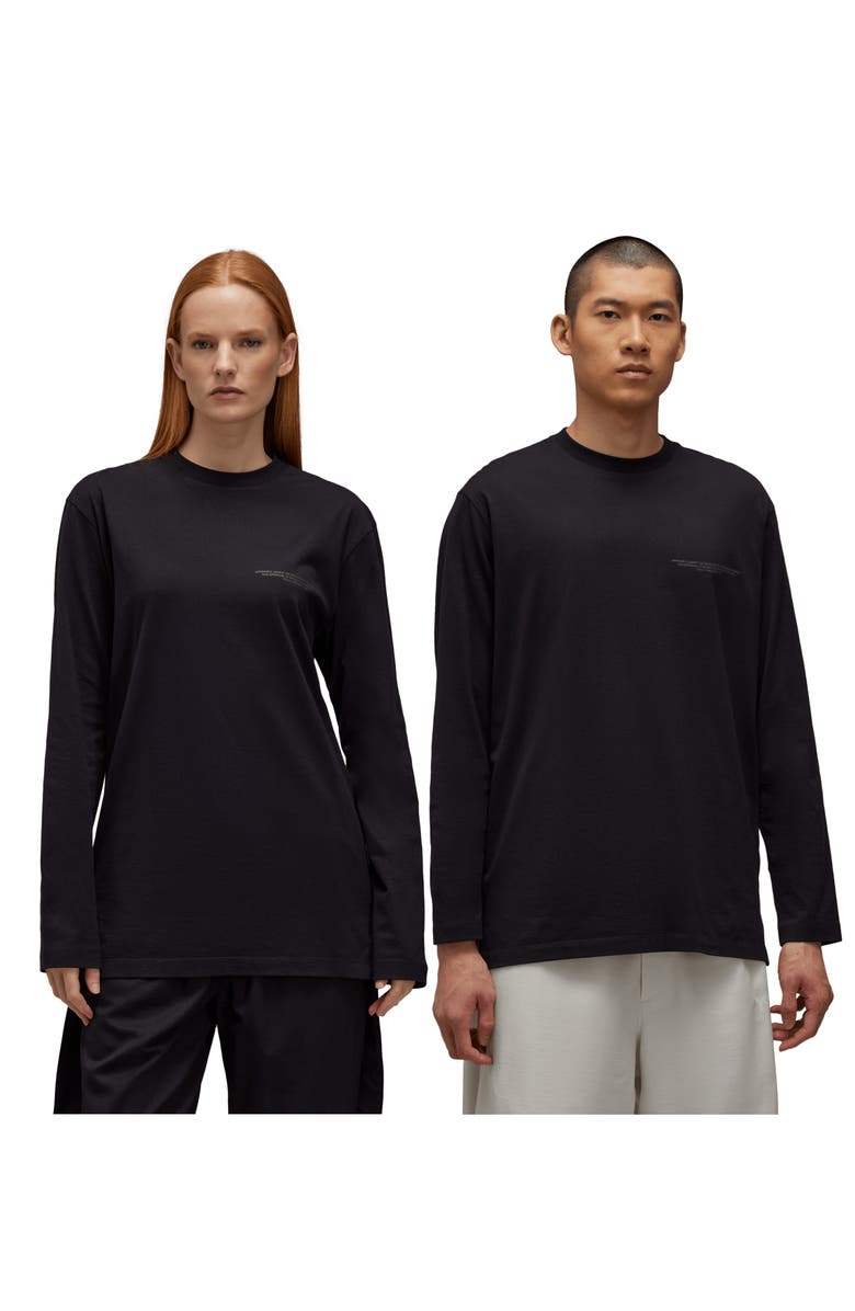 Y-3 Oversize Long Sleeve Graphic T-Shirt, Alternate, color,