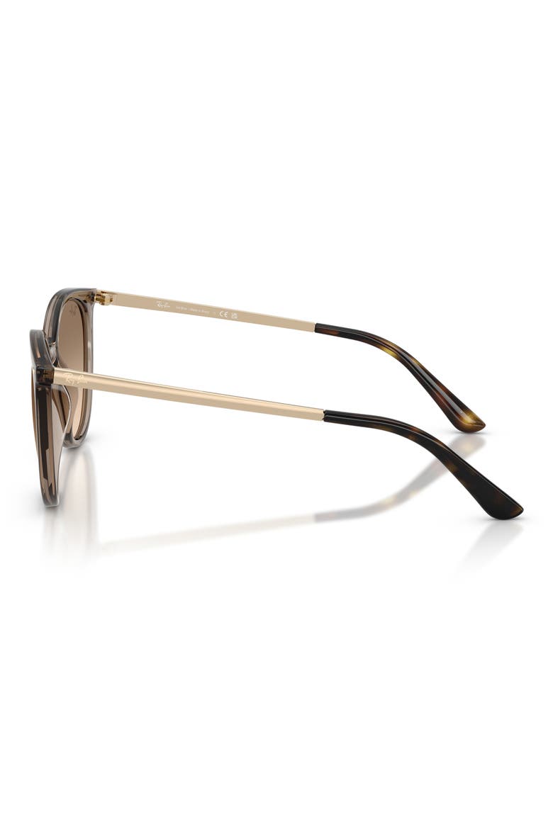 RB4464L 54mm Gradient Round Sunglasses, Alternate, color, CARAMEL / BROWN GREY