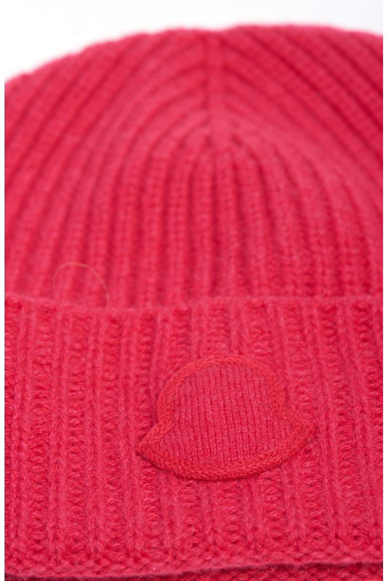Edit Logo Embroidered Cashmere Beanie, Alternate, color, CANDY APPLE