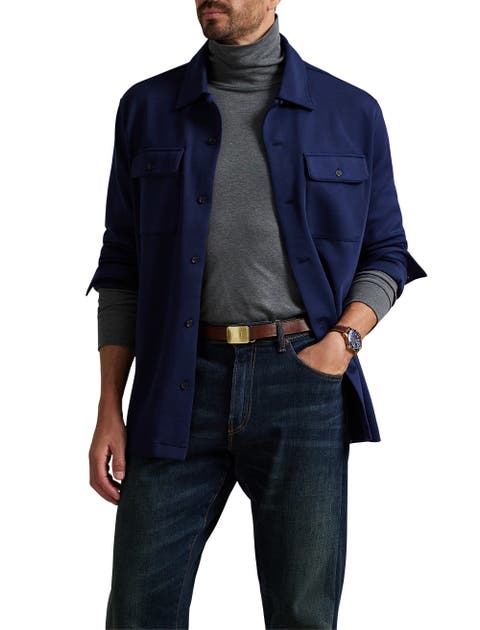 Big & Tall Double-Knit Teton Shacket