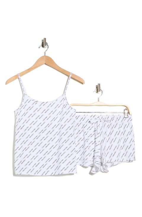 Stretch Cotton Camisole & Shorts Pajamas