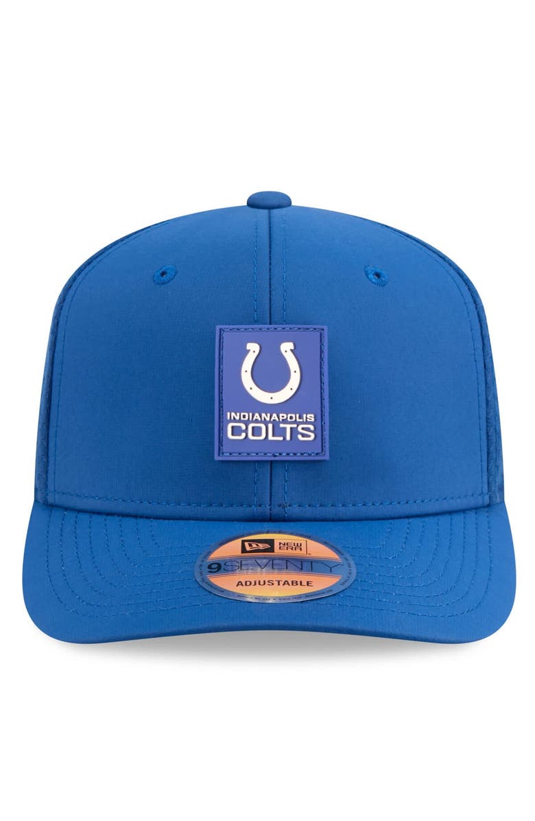 New Era Men's New Era Royal Indianapolis Colts 2025 Sideline  9SEVENTY Trucker Adjustable Hat, Alternate, color, Royal