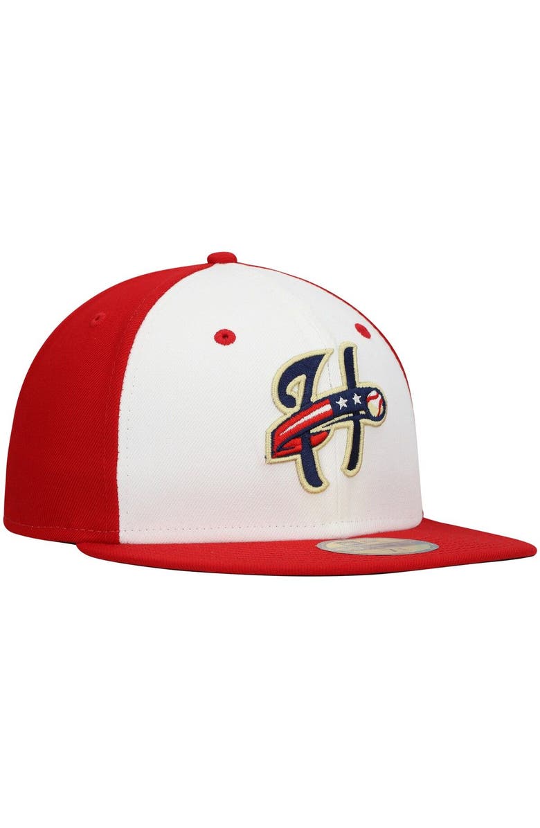 New Era Men's New Era White Harrisburg Senators Authentic Collection Team Alternate 59FIFTY Fitted Hat, Alternate, color, White