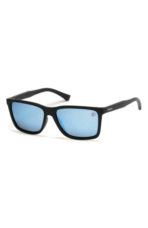 57mm Injected Polarized Square Sunglasses