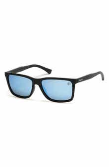 Timberland 57mm Injected Polarized Square Sunglasses