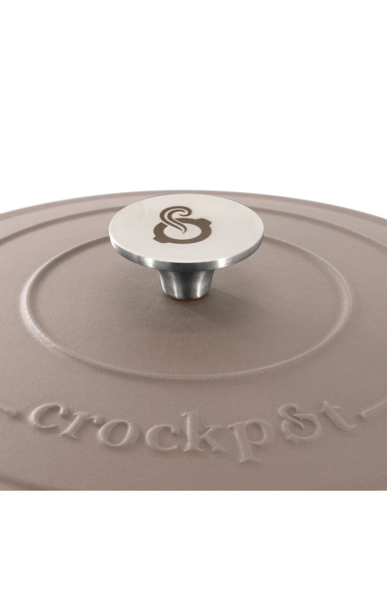 Crockpot 7 Quart Enameled Cast Iron Dutch Oven, Alternate, color, Pink