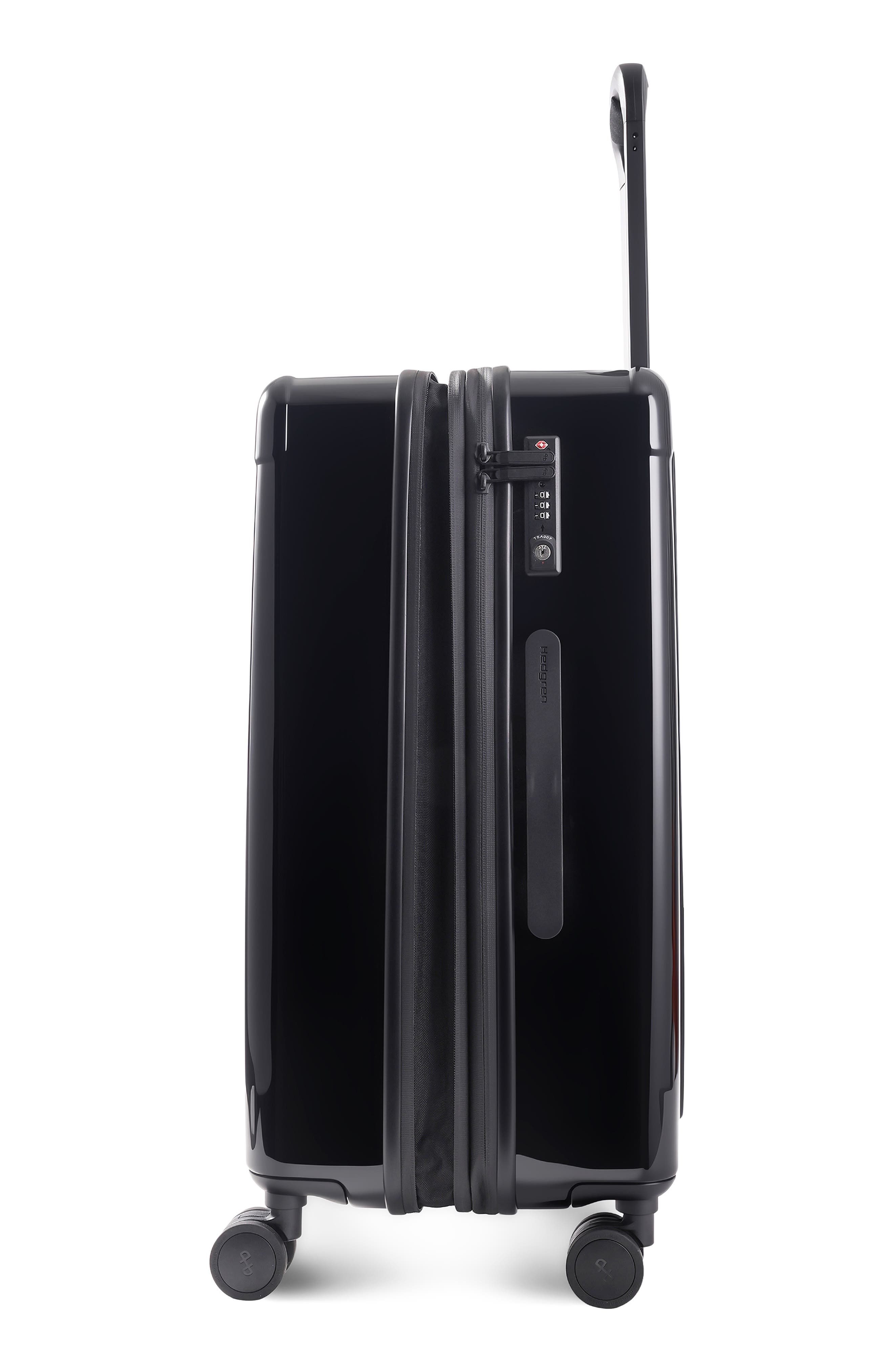 Hedgren Nostos Glossy Medium Spinner Suitcase, Alternate, color, Nocturne