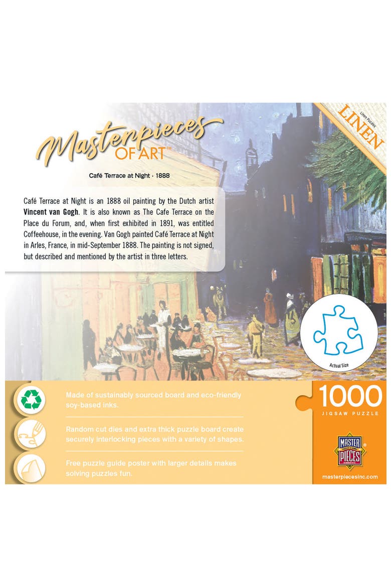 Cafe Terrace at Night 1000 Piece Puzzle, Alternate, color, Multicolor