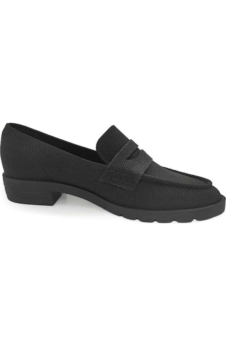 Reaction Kenneth Cole Feobe Knit Loafer, Main, color, Black Knit