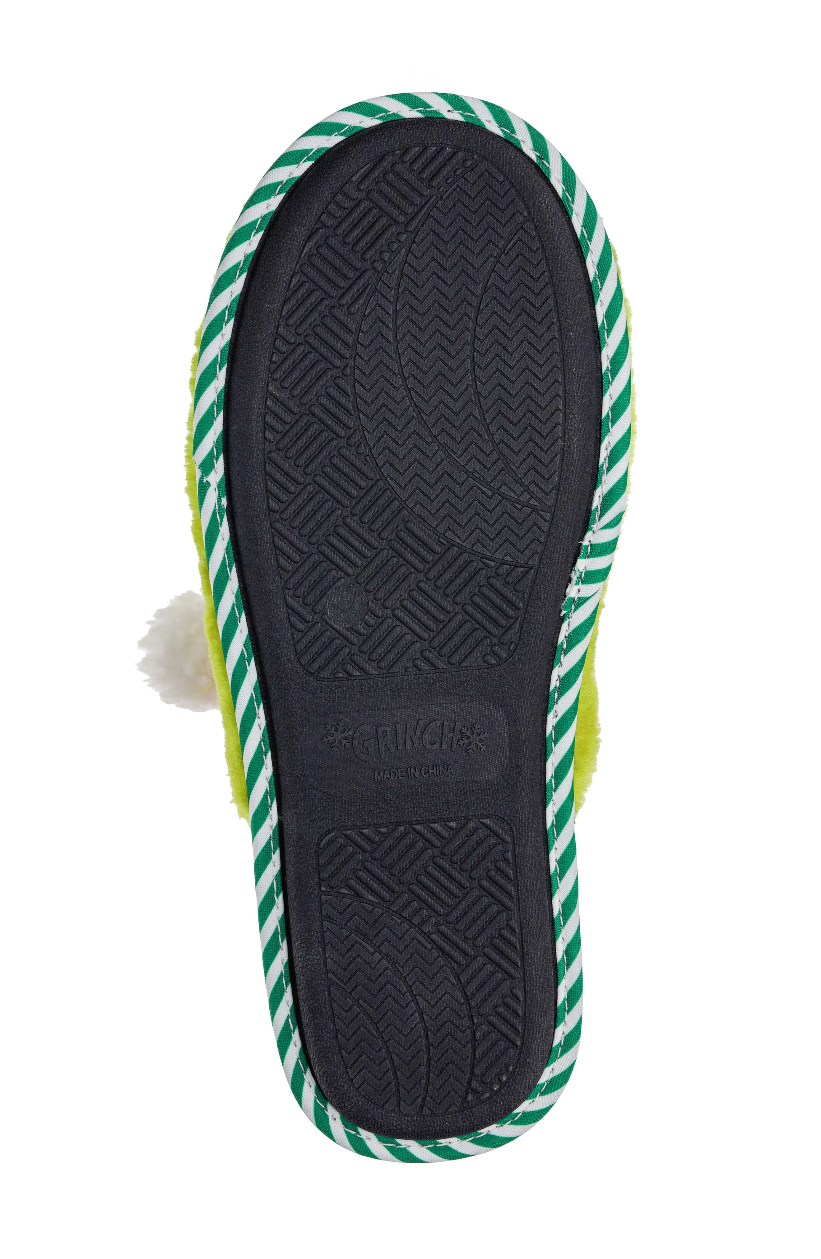 SG Footwear Matching Family The Grinch Scuff Slipper, Alternate, color, 