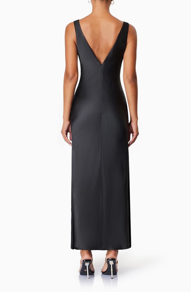 Elliatt Rendevous Sleeveless Satin Gown, Alternate, color,