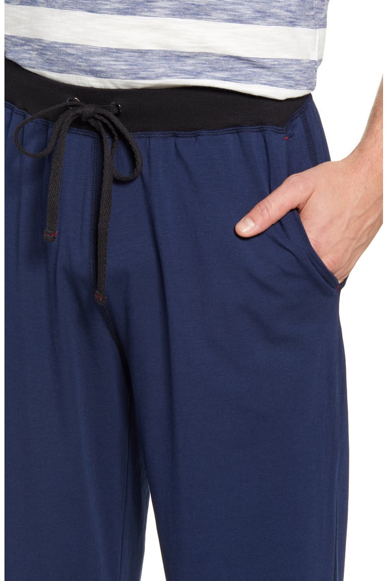 Cotton & Modal Pajama Pants, Alternate, color, NAVY