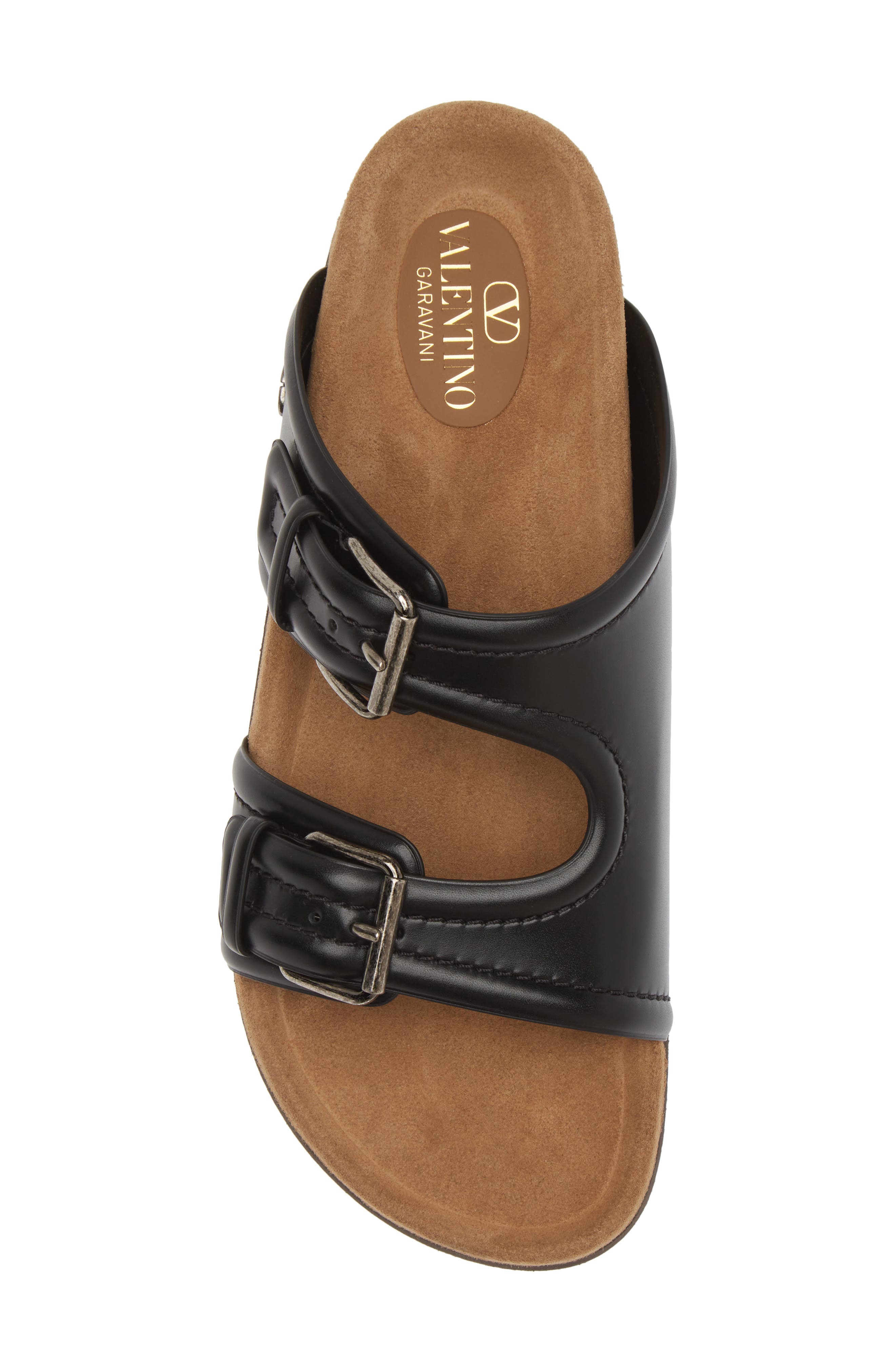 Valentino Garavani VLOGO Slide Sandal, Alternate, color, 