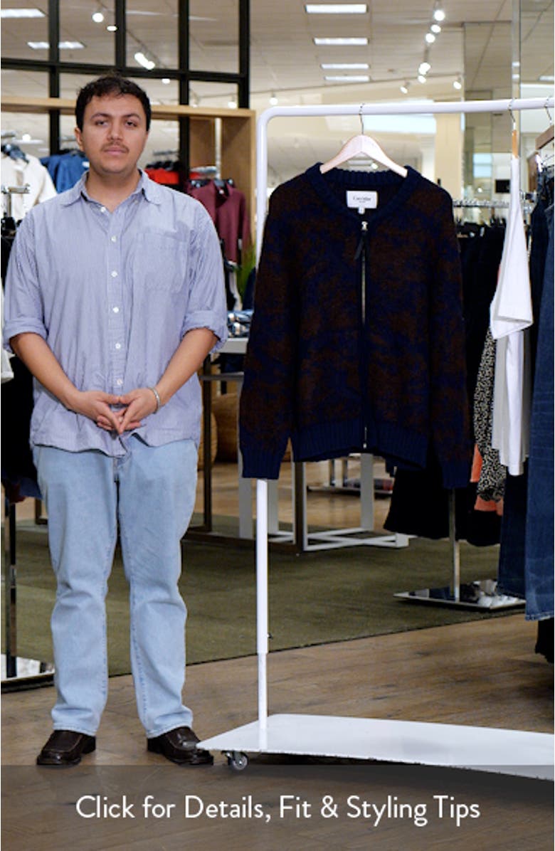 Jacquard Zip Sweater, sales video thumbnail