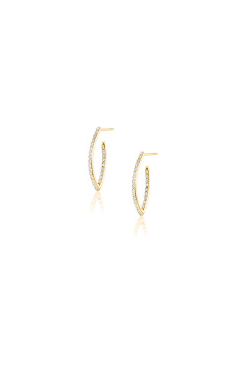 Sheryl Lowe 14k Baby Marquis Earrings In Gold