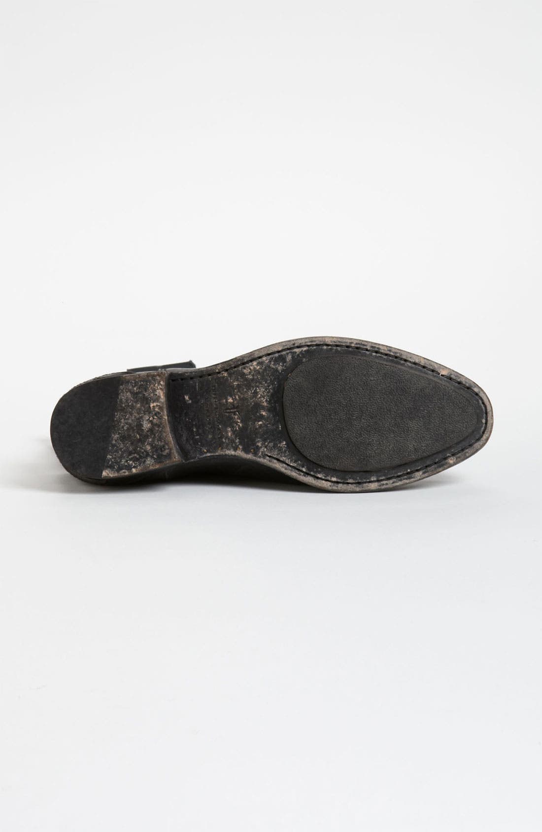 'Lindsay Plate' Short Boot, Alternate, color, BLACK