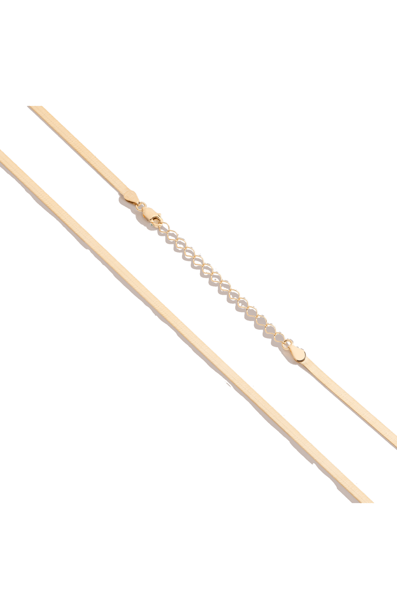 Aurate New York Herringbone Chain Necklace, Alternate, color, 