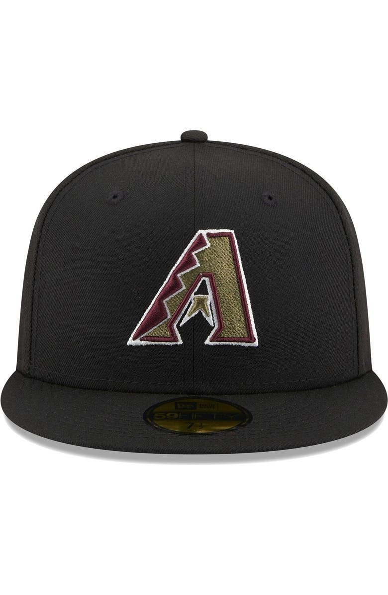 New Era Men's New Era Black Arizona Diamondbacks 20th Anniversary Spring Training Botanical 59FIFTY Fitted Hat, Alternate, color, 