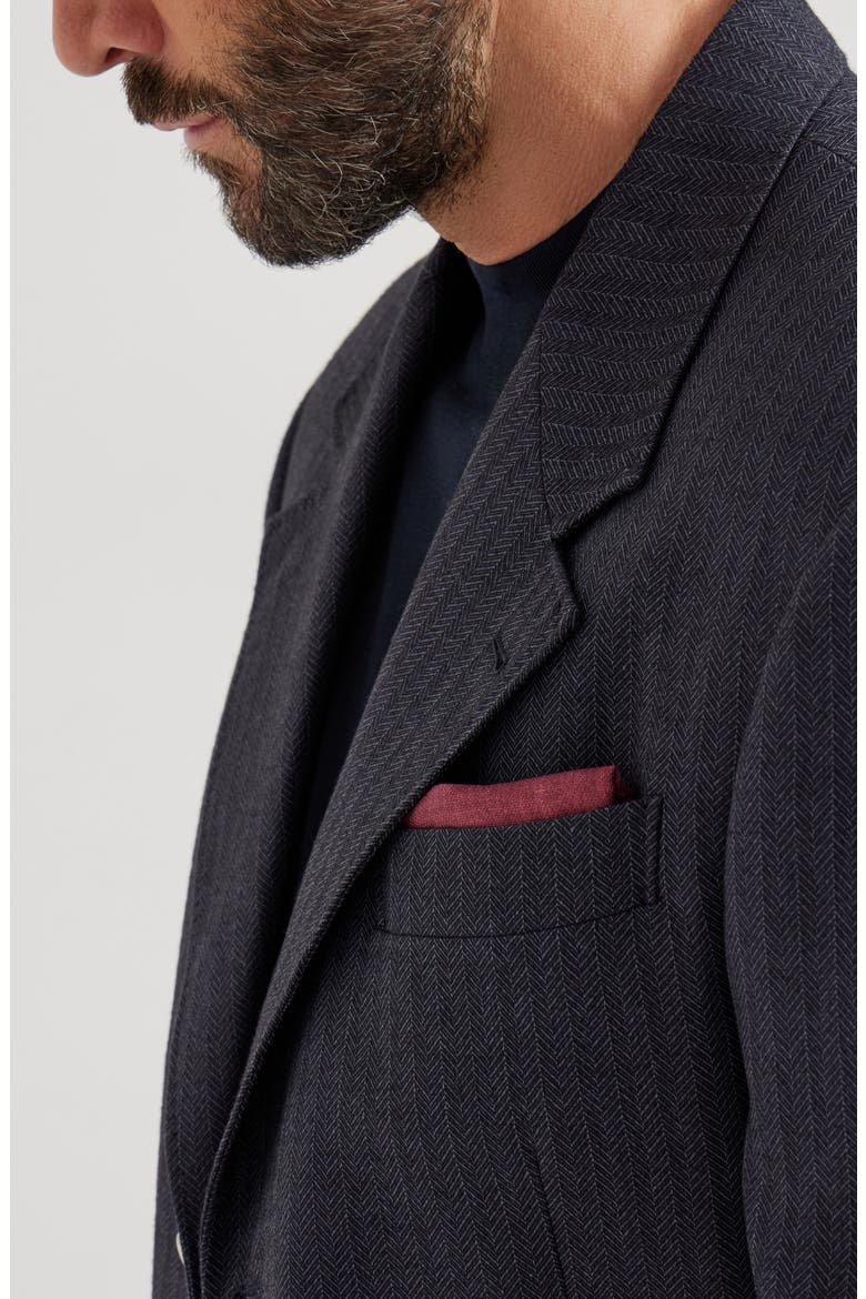 Silk pocket square, Alternate, color, Cherry