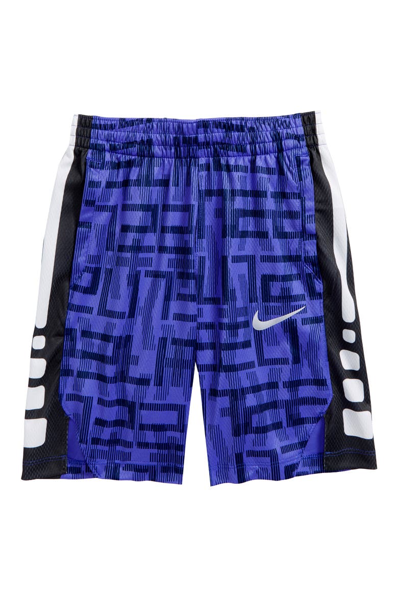 Dry Elite Basketball Shorts, Main, color, PERSIAN VIOLET/ WHITE