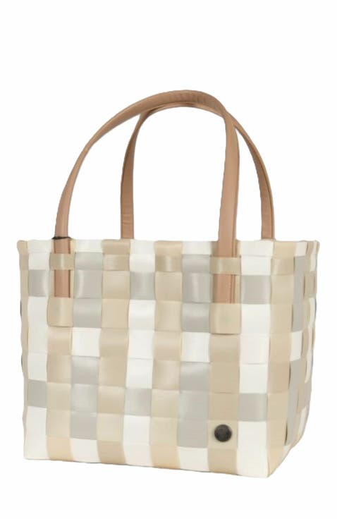 Color Block Recycled Tote Bag