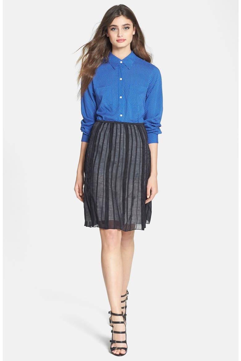 'Batiste Flirt' Skirt, Alternate, color, BLACK ONYX