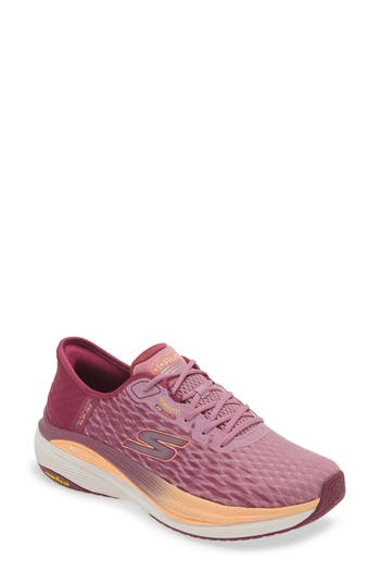 Skechers Slip-ins Max Cushioning Textured Sneakers In Pink