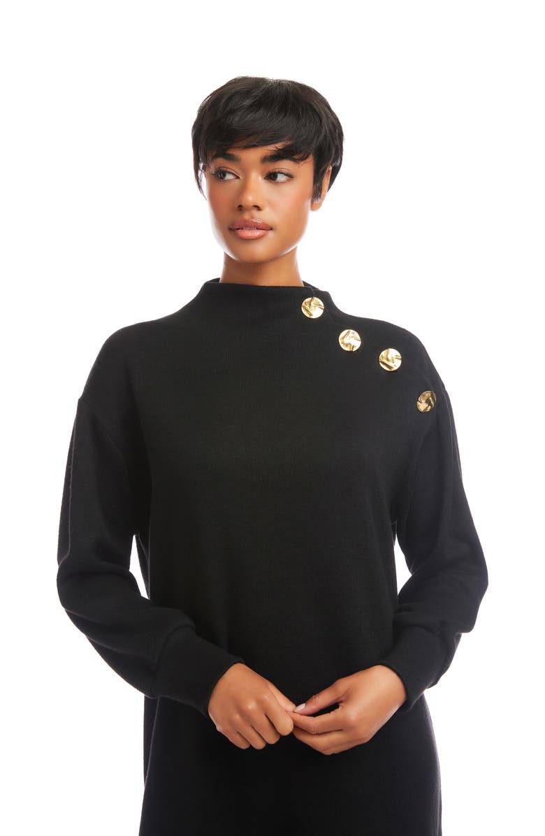 FIFTEEN TWENTY Brenna Funnel Neck Long Sleeve Knit Dress, Alternate, color,