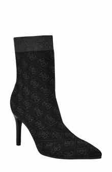 GUESS Richerynt Knit Stiletto Bootie