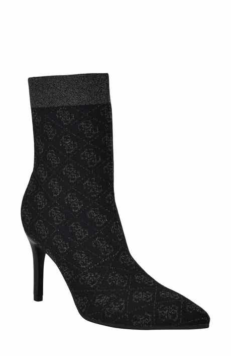 GUESS Richerynt Knit Stiletto Bootie