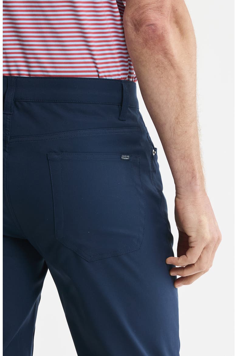 Straight Leg Stretch 5-Pocket Pants, Alternate, color, NAVY