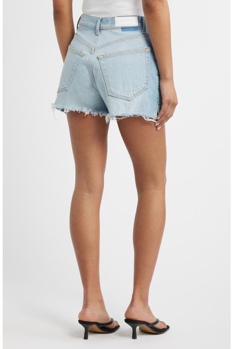 '50s High Waist Denim Cutoff Shorts, Alternate, color, SILVER SPRINGS