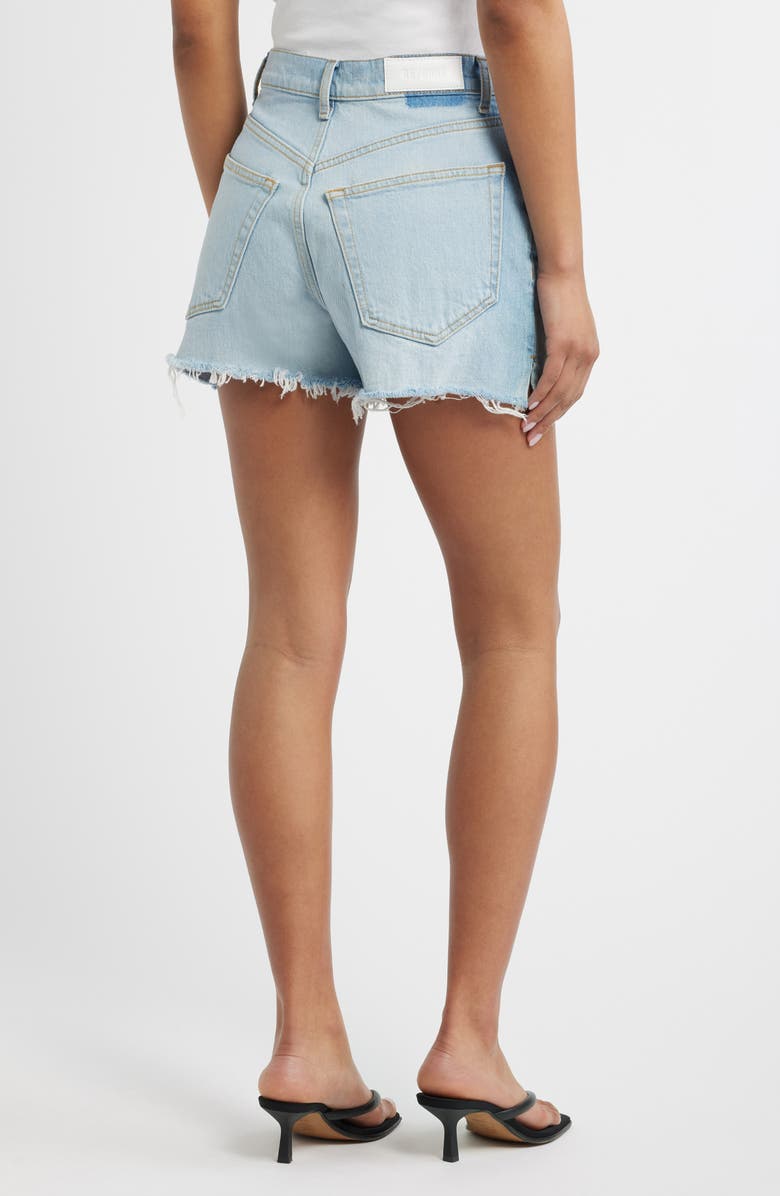 Re/Done '50s High Waist Denim Cutoff Shorts, Alternate, color, Silver Springs