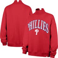 '47 Women's '47 Red Philadelphia Phillies Oversized Vantage Mock Neck Sweatshirt