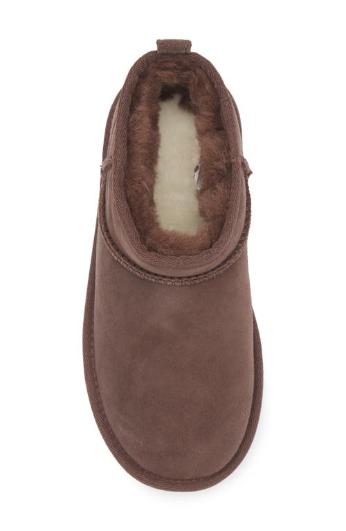 Ugg(r) Kids' Classic Ultra Water Resistant Genuine Shearling Mini Boot In Brown