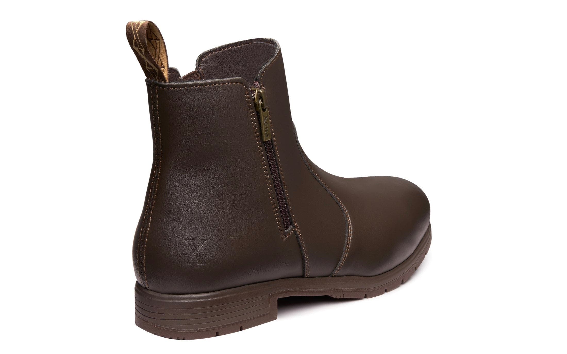 Omega Steel Toe Vegan Chelsea Safety Boot, Alternate, color, Vegan Brown