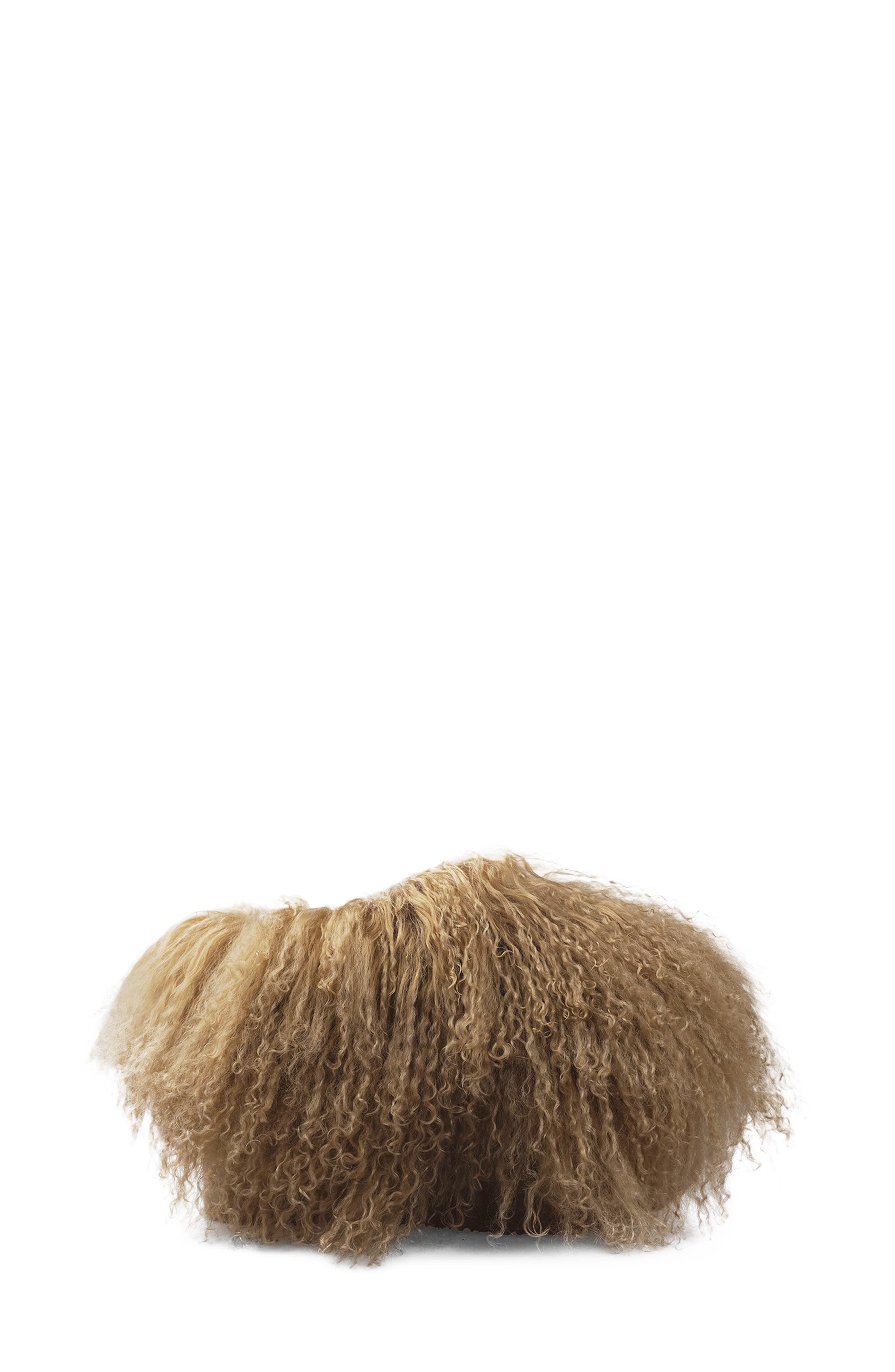 Eliza Genuine Shearling Bootie, Alternate, color, TAN
