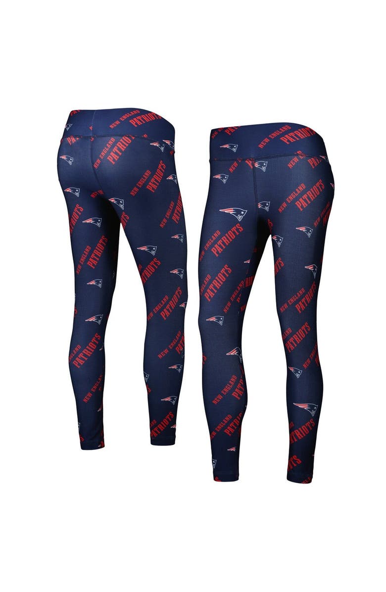 CONCEPTS SPORT Women's Concepts Sport Navy New England Patriots Breakthrough Allover Print Lounge Leggings, Main, color, Navy