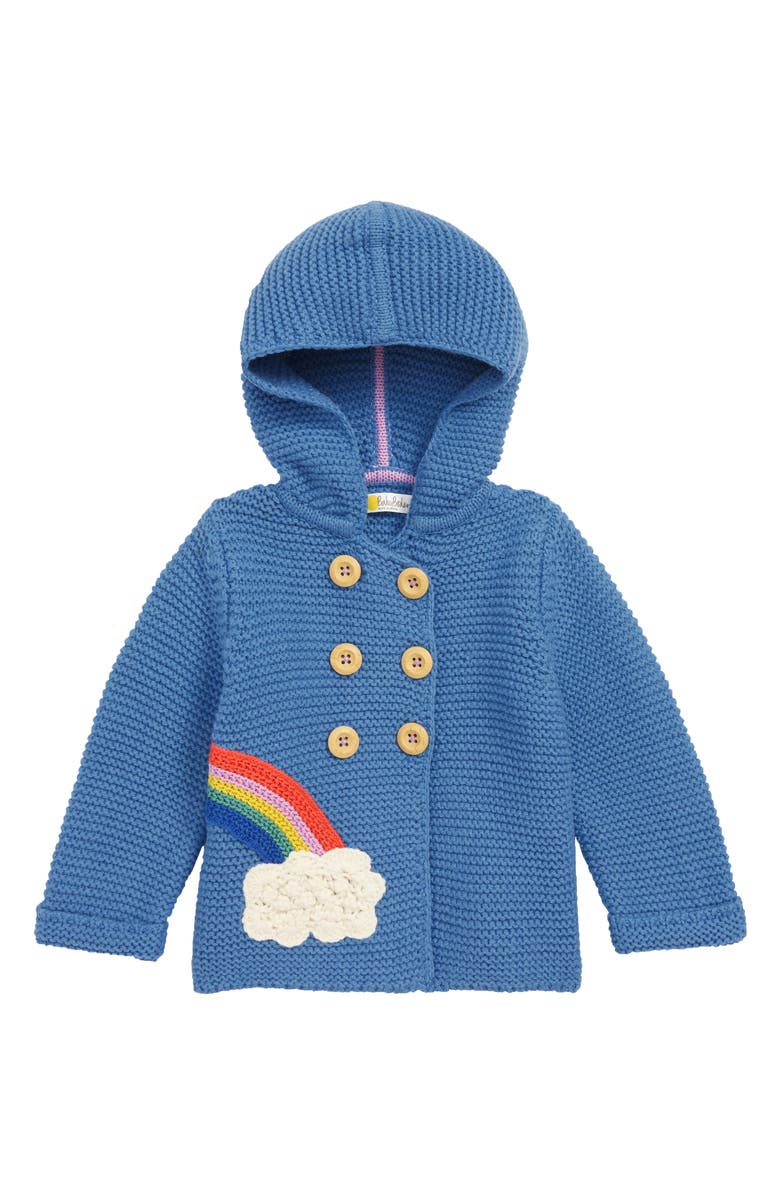 Mini Boden Knit Rainbow Jacket, Main, color,
