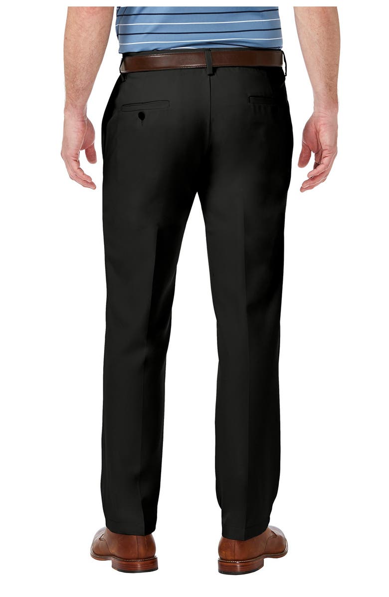 HAGGAR Cool 18<sup>®</sup> PRO Straight Fit Flat Front Pant, Alternate, color, Black