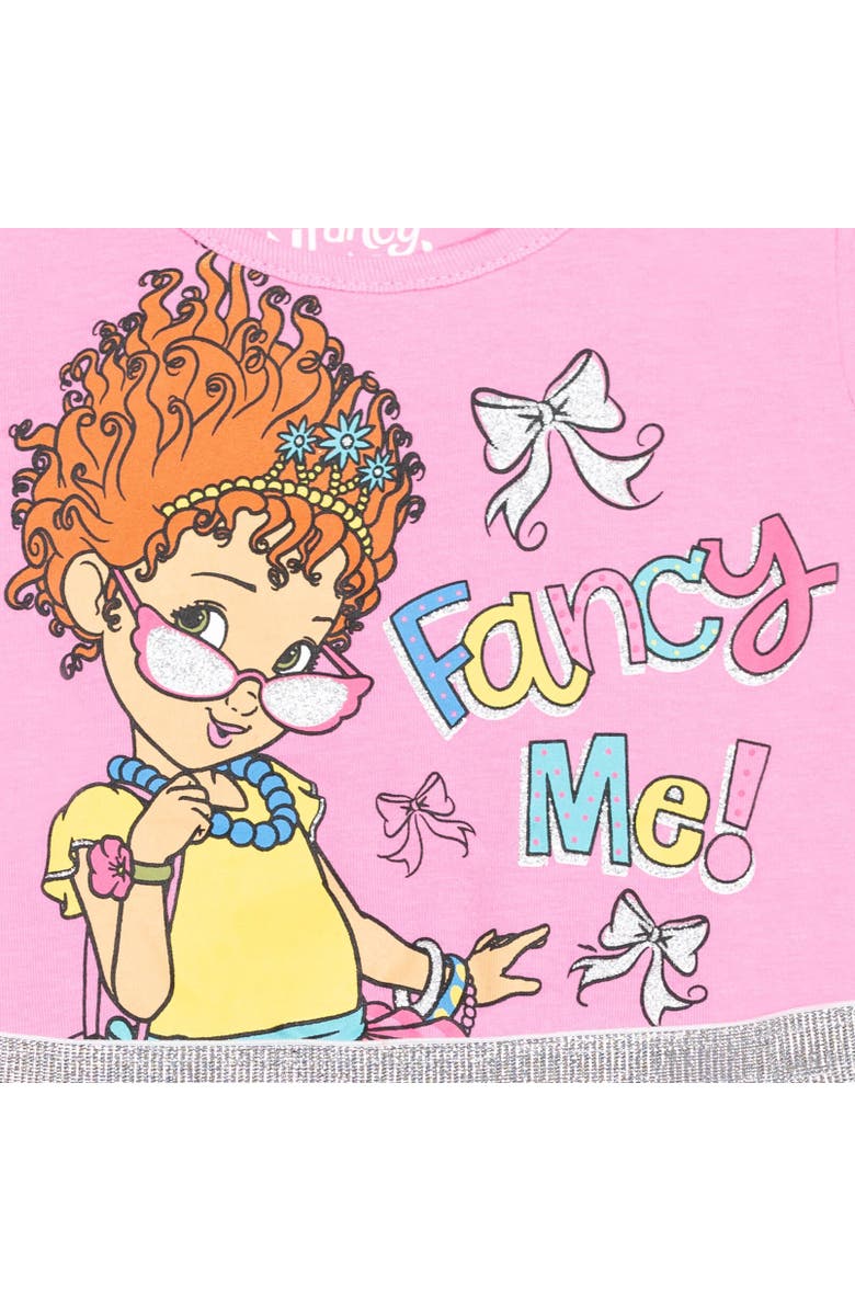 Disney Fancy Nancy Short Sleeve Tulle Dress, Alternate, color, Pink