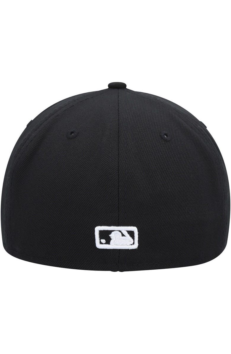 New Era Men's New Era Los Angeles Dodgers  Black on Black Dub 59FIFTY Fitted Hat, Alternate, color, 