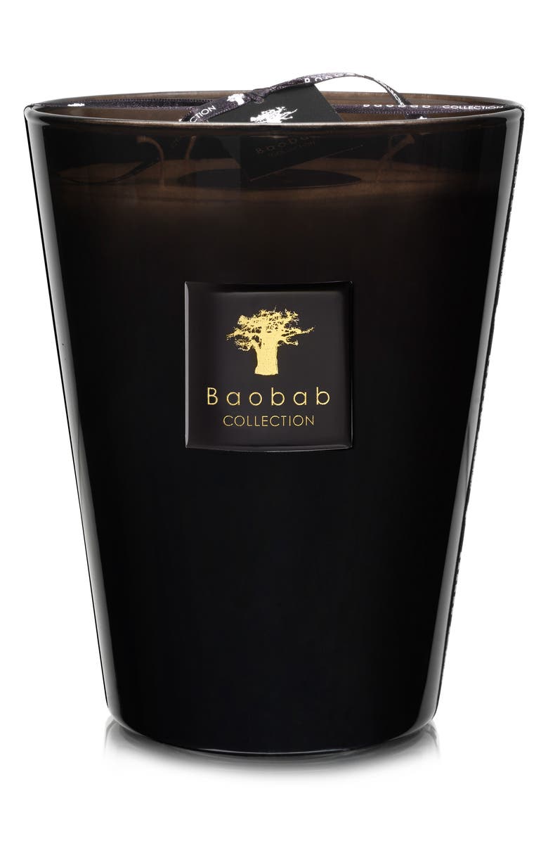 Baobab Collection Les Prestigieuses Encre Black Candle, Main, color, Black
