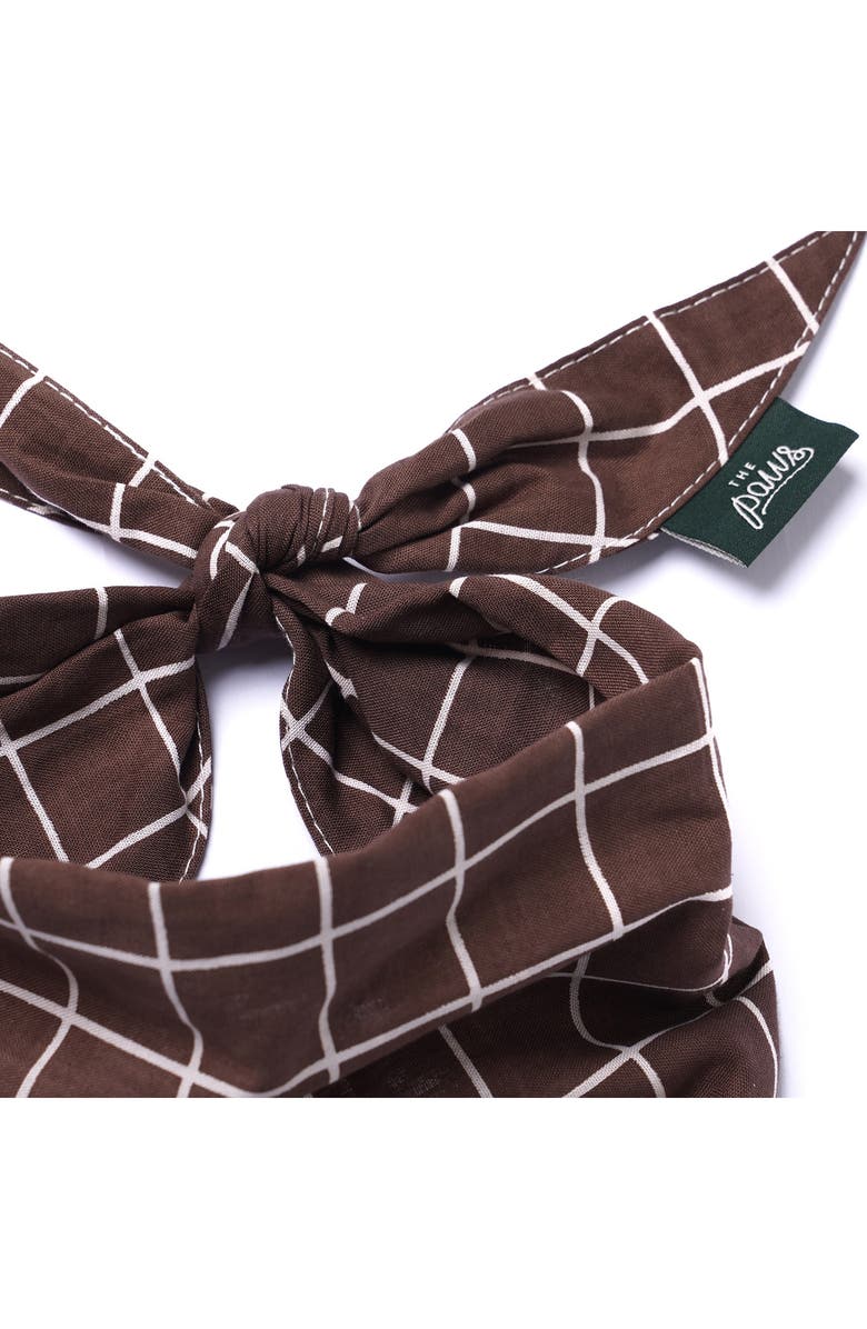 The Paws Stratford Dog Bandana, Alternate, color, Brown