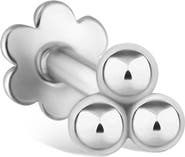 MARIA TASH Ball Trinity Single Threader Stud Earring