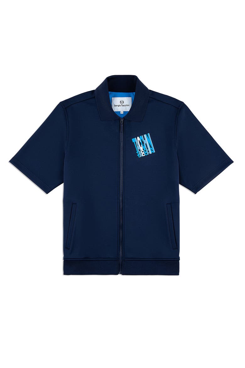 Urso Short Sleeve Track Jacket, Alternate, color, MARITIME BLUE